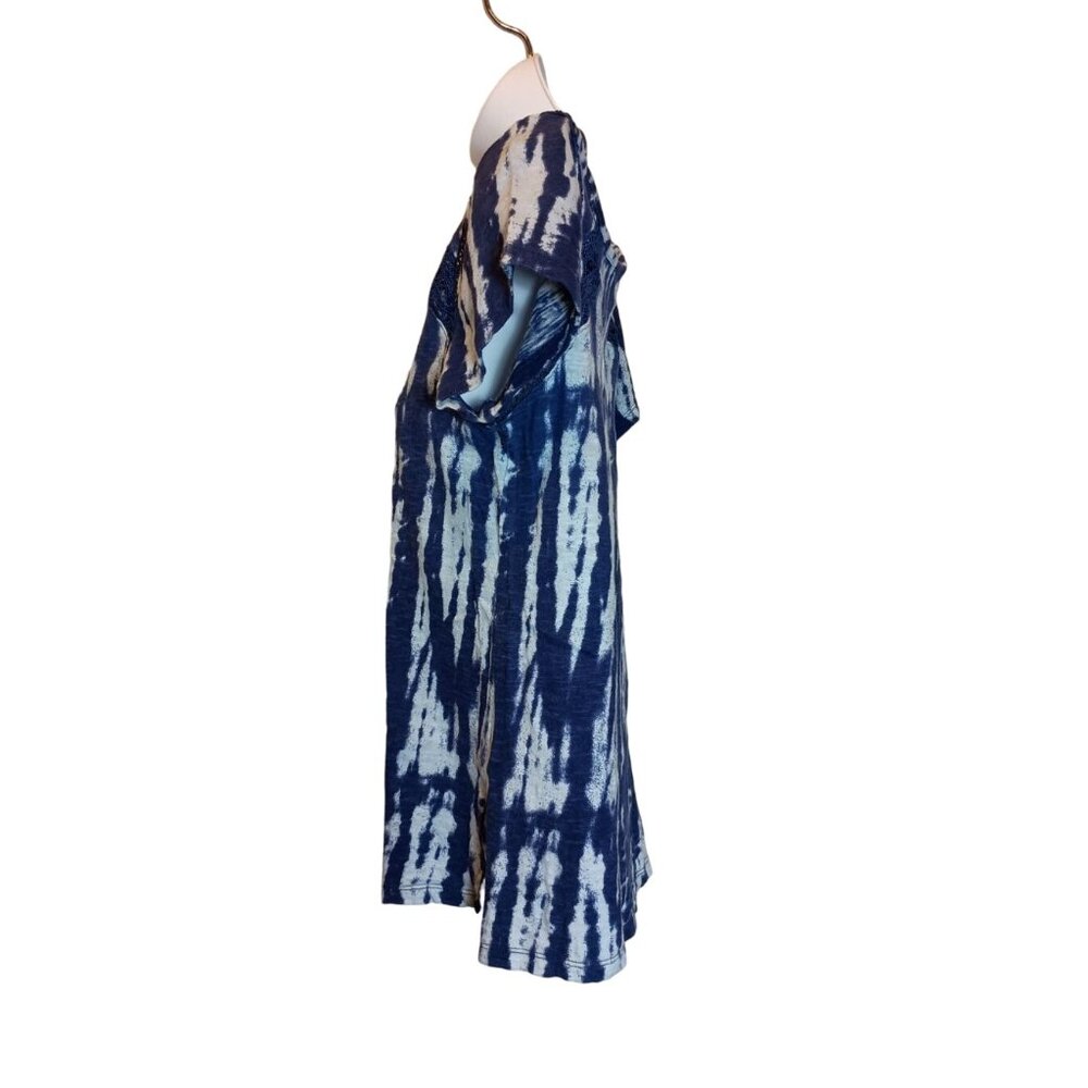 Women's French Laundry Navy Tie-Dye Blue Shirt Sz. S RN# 63619 - Picture 5 of 6